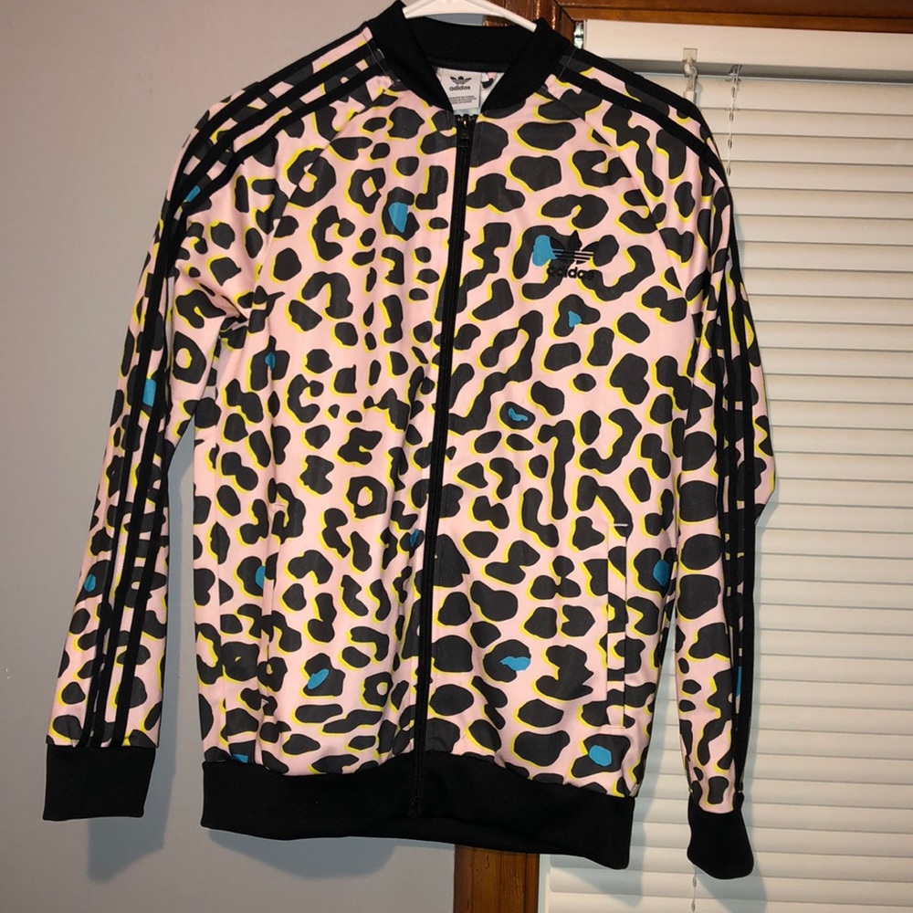 Adidas cheetah zip up